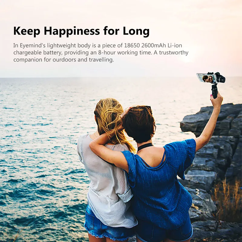 

Portable Gimbal Stabilizer Mount for Smartphone Camera Wireless Control Panorama Mode Tracking BM88