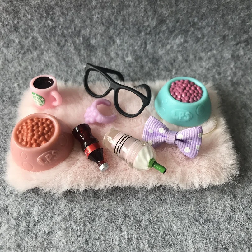 

Pet shop Accessories 9pcs All Fit pet shop Short Hair Cat Great Dane Dachshund Cocker Spaniel Collie Kids Gift