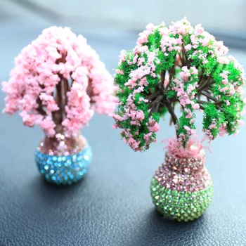 

DIY Mini Landscape Micro Cherry Blossoms Trees Small Umbrellas Balloons Car Ornaments Creative Diamond Crystal Party Decoration