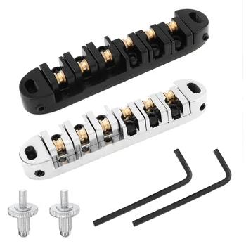

Electric Guitar Roller Bridge Locking Tune-O-Matic Tailpiece for LP Guitar 2 Colors Optional