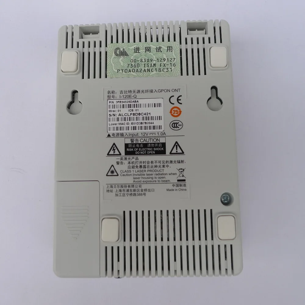 Оптический сетевой терминал Alcatel Lucent FTTO I 120E Q GPON ONU с 2 портами ethernet и одним