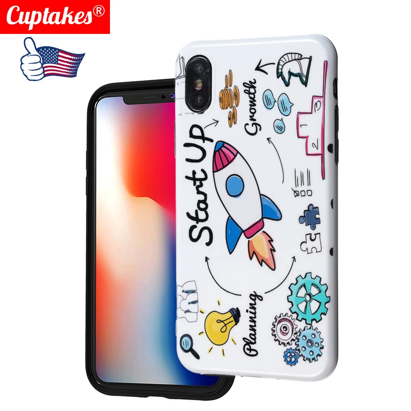 Роскошный брендовый Мягкий силиконовый чехол для iPhone 7 8 Plus X 10 6 S Милый Забавный с