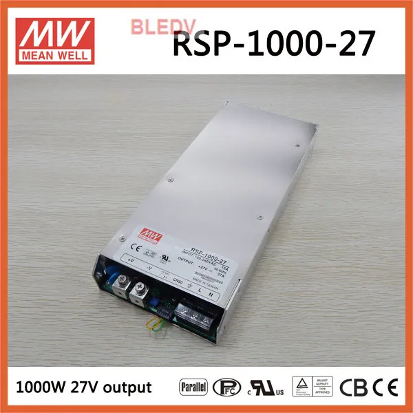 Meanwell RSP-1000-27 Meanwell 999 Вт один выход питания meanwell RSP rsp-1000