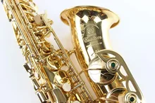 YAS – 875 Alto Saxophone E Flat Instrument Gold Plated Lacquer Plating FREE SHIPPING Brass Engraved Alto Sax Musical Instrument