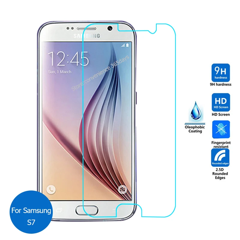 Закаленное стекло для Samsung GALAXY S7 защитная пленка экрана 2 5 дюйма 9h на S 7 SM G930 G930F