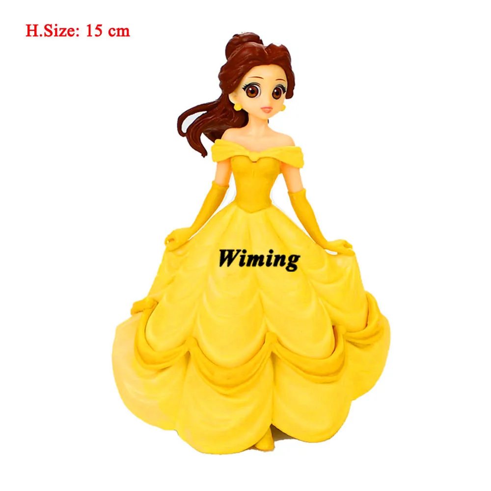 princess belle cake topper decoration birthday girl party toys for girls princess birthday supplies beauty beast cupcake toppers