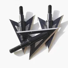 10pcs Archery Fishing Blade Arrowhead  Arrow Tips Bowfishing Broadhead Archery Hunting Alloy Steel Points 
