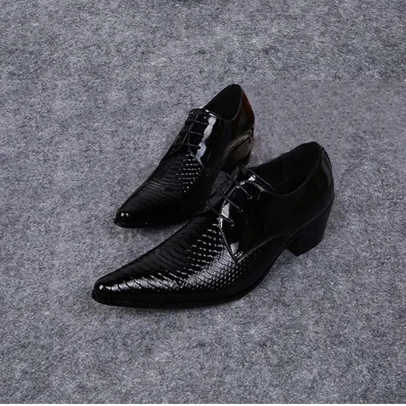 New Mens Genuine Leather Business Dress Shoes Men Pointed Toe Lace Up