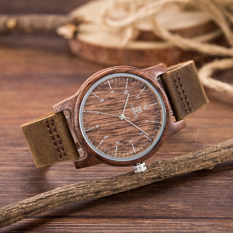 2018 Топ Элитный бренд деревянные часы Для мужчин erkek коль saati кожаный ремешок дерева ручной работы Кварцевые часы двухцветный деревянный