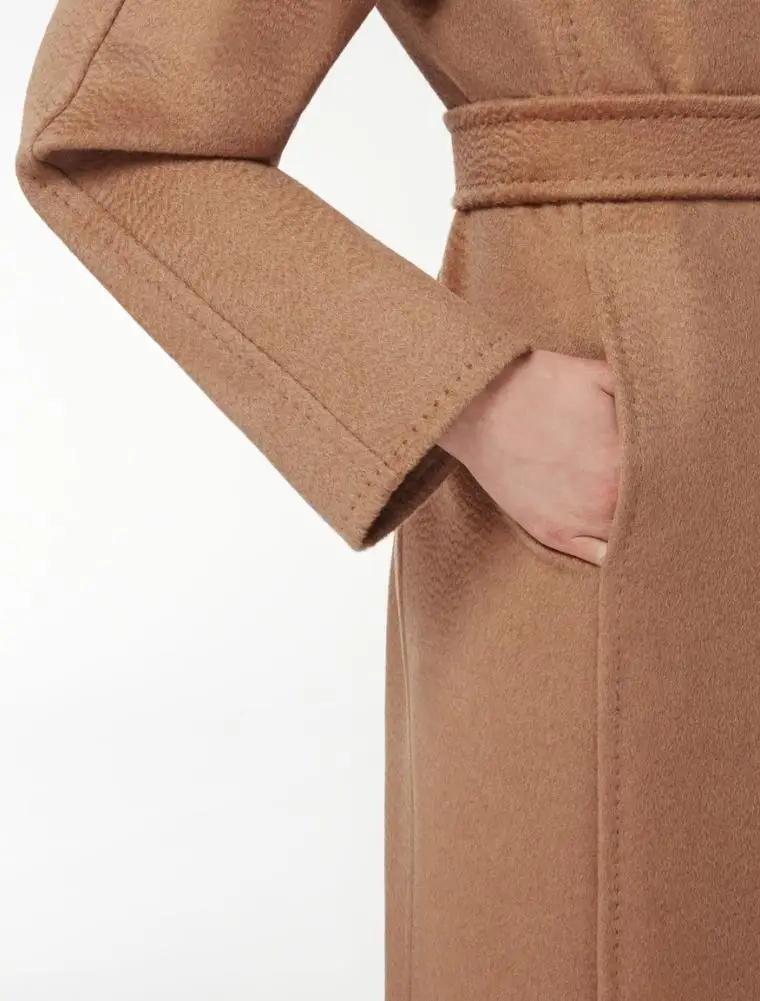 New Camel Wool Cashmere Coat Lapel Belt Slim Long Womens Parka Coats Trench Elegant Damen Mantel Invierno Mujer Cappotti Donna Wool Blends Aliexpress