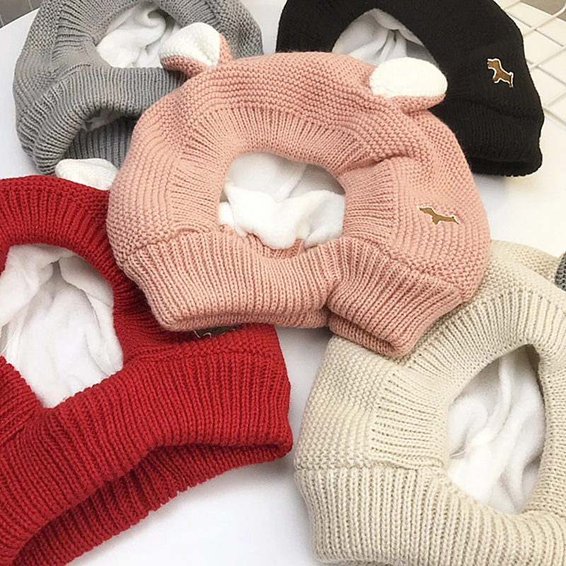 Children's hat cute rabbit ears cap boys and girls winter thick warm knitted earmuffs Beanie Cap | Аксессуары для одежды