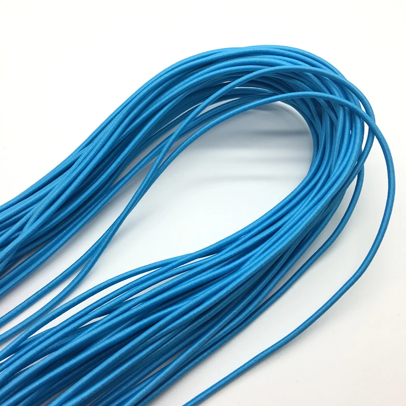 

5yards/lot Sky blue Trong Elastic Bungee Rope Shock Cord Tie Down DIY Jewelry Making Pick color