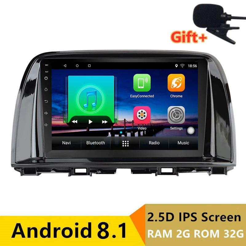 Excellent 9" 2+32G 2.5D IPS Android 8.1 Car DVD Multimedia Player GPS for Mazda CX-5 CX5 2012 2013 2014 2015  audio car radio navigation 0