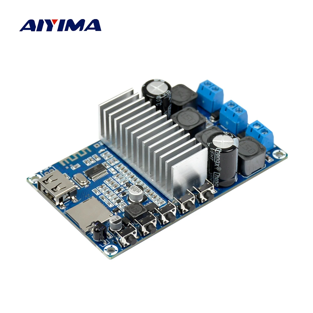 AIYIMA Bluetooth усилитель TPA3116 50 Вт * 2 высокомощный двухканальный цифровой плата