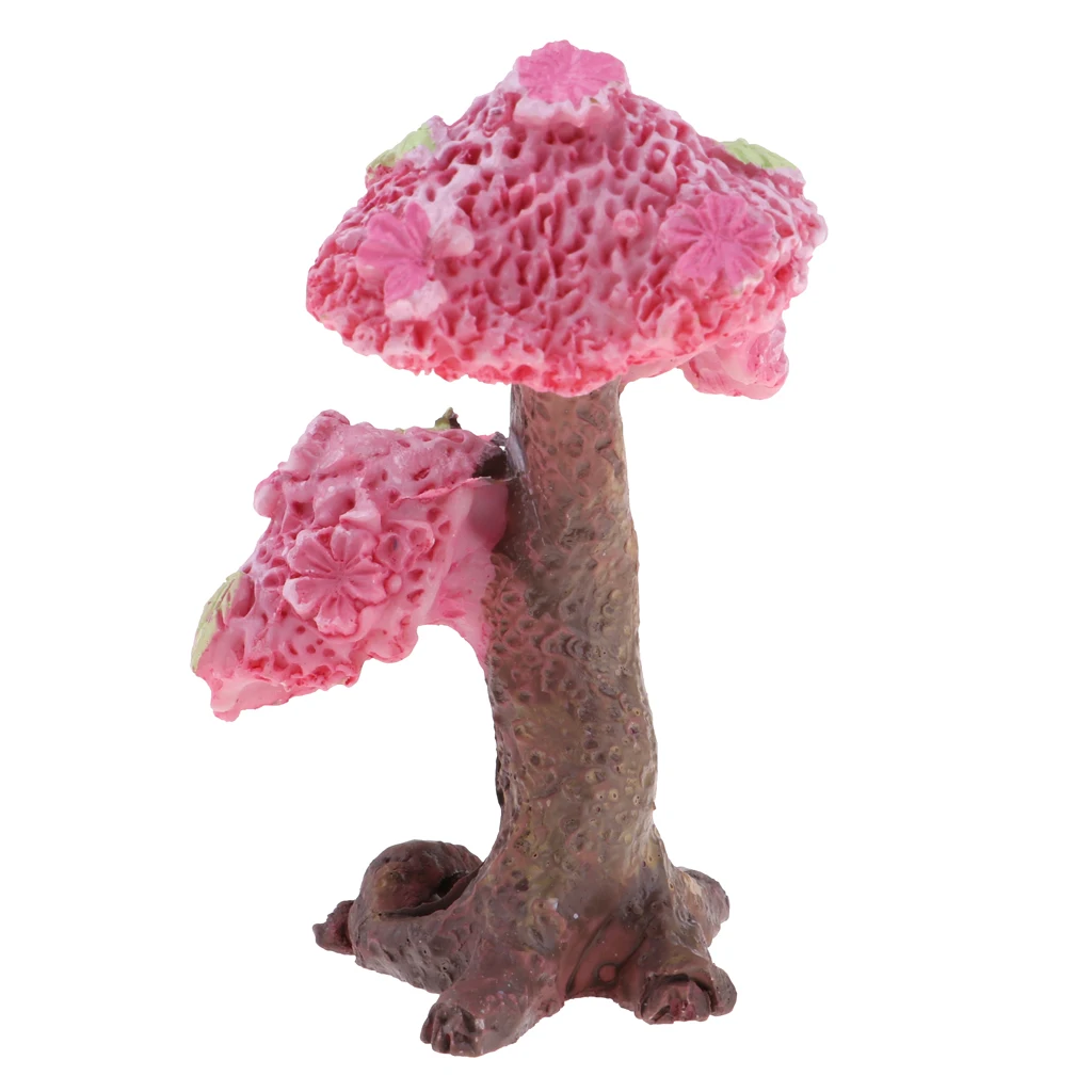 1/12 Scale Miniature Sakura Tree toy Dollhouse Fairy Garden Ornament Decor DIY Accs for kids dollhouse decoration