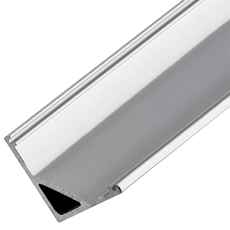 Светодиодный алюминиевый канал с изогнутой крышкой UnvarySam 5-Pack 3.3ft/1M 9x17mm внутренняя ширина 12mm V-shape светодиодный алюминиевый профиль