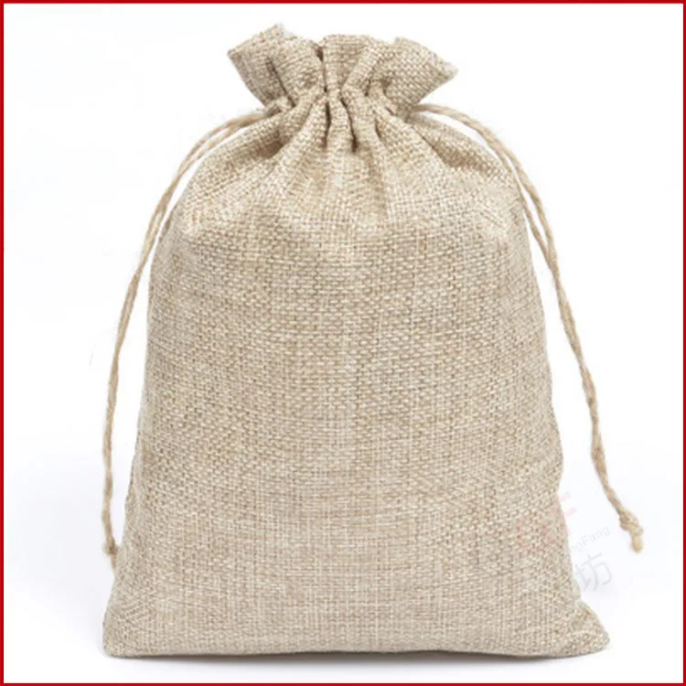 

Jewelry Bags Jute Drawstring Bag Bead Packaging Bags Gift Pouches