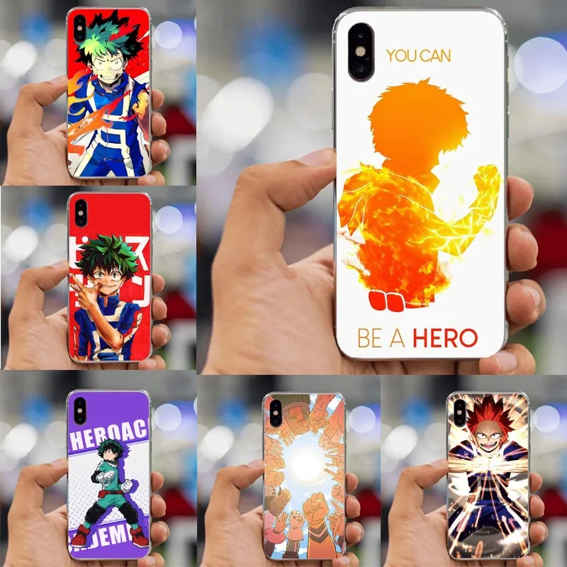 

My Hero Academia Anime Coque Phone Case Cover Soft TPU shell For iPhone XS MAX XR X 8Plus 8 7Plus 7 6sPlus 6s 6Plus 6 5 5S SE