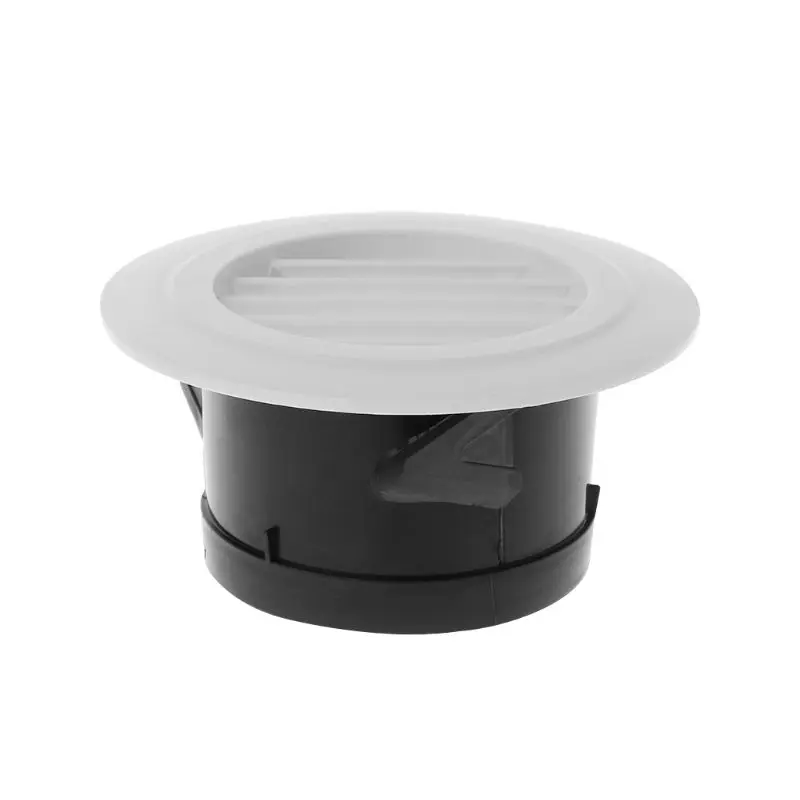 1 Pc White ABS Air Vent Extract Valve Grille Round Diffuser Ducting Ventilation Cover 100mm