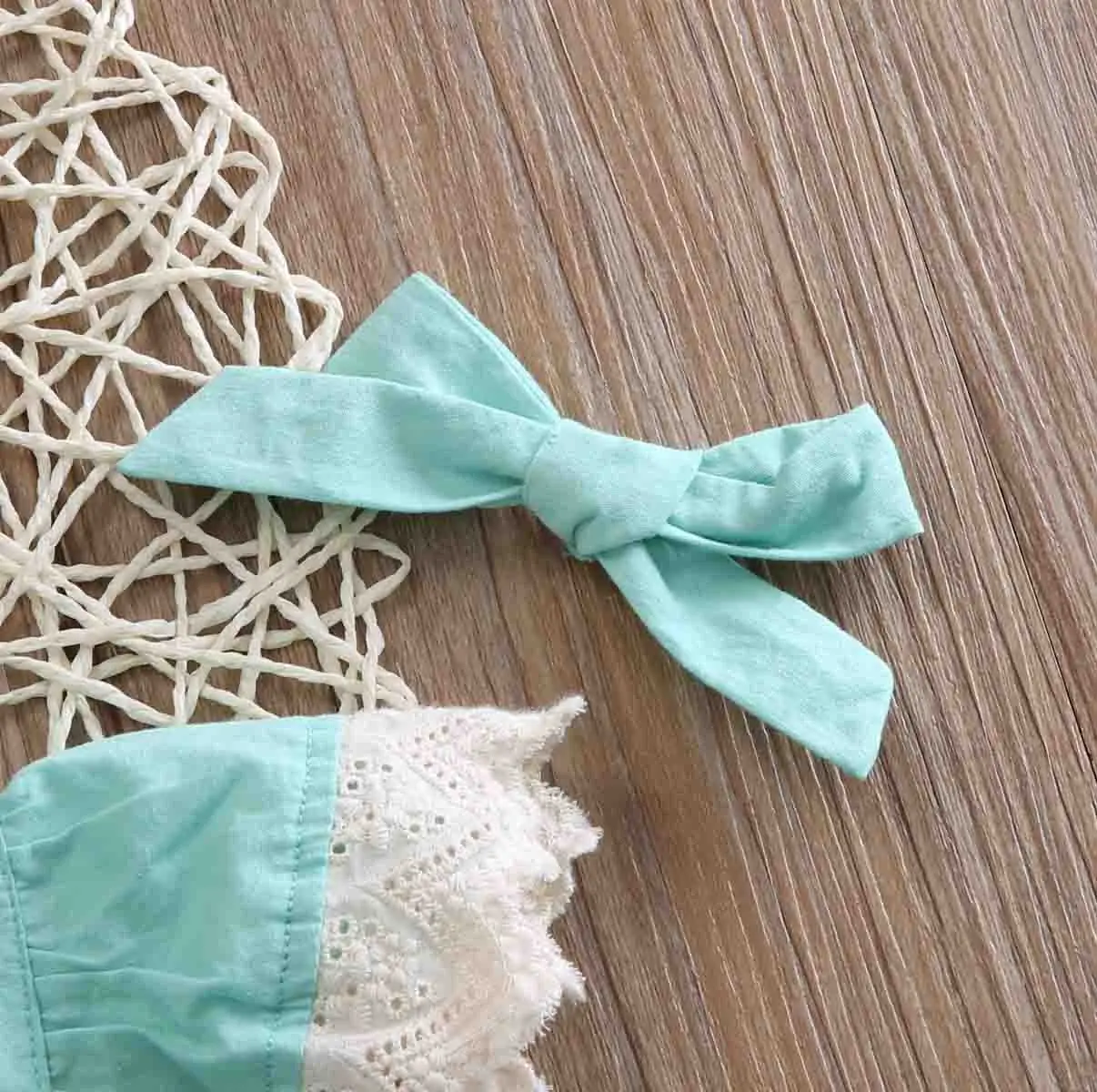 Online 2 PCS Baru Lahir Toddled Bayi Mainan Gadis Putri Renda Terbang Lengan O Neck Bow knot Ball Gown Dresses Sundress Headband 0 5 T