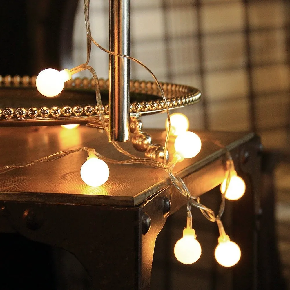 Батарея 3 м 24LED Вишневый шар Сказочный светильник s струнный светильник для рождественской вечеринки свадьбы открытый Крытый год украшения дома