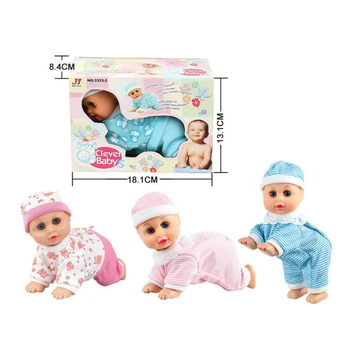

Baby Infant Electric Music Crawling Baby Talking Singing Dancing Doll Say Mama Daddy laugh Crawl Doll Toy 18*13*8.2cm