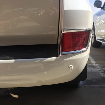 

For Toyota Land Cruiser LC200 2016 2017 New ABS Chrome Rear Foglight Cover Tail Fog Light Lamp Trims Decoration 4pcs Car Styling