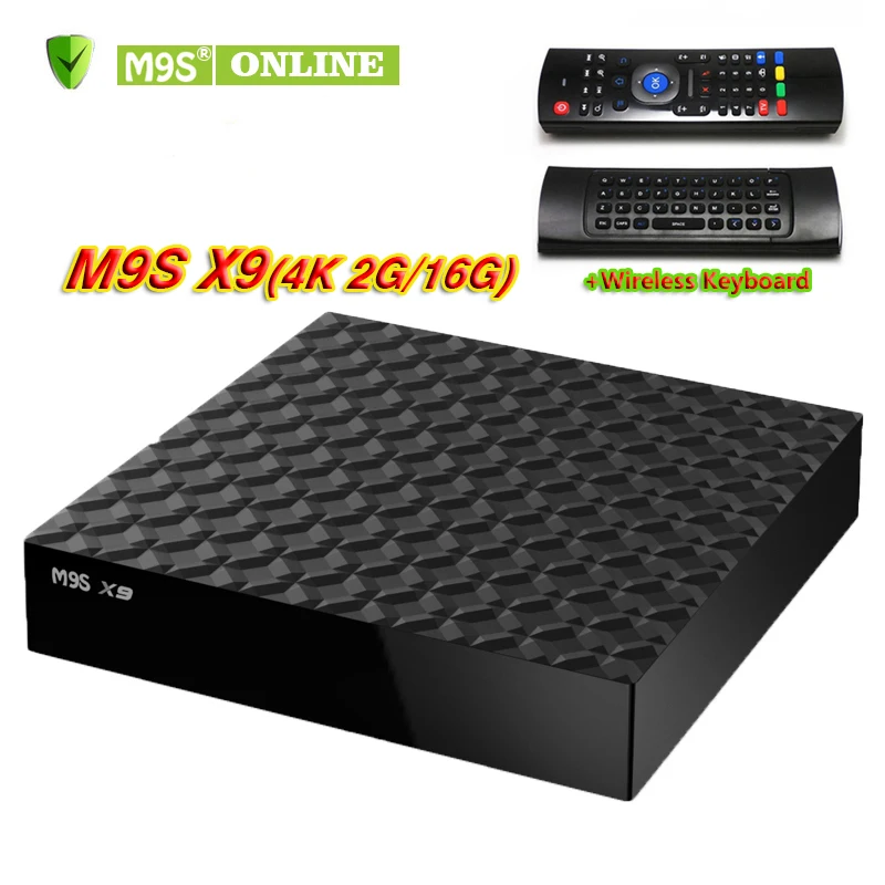 M9S X9 4K Rockchip RK3229 Quad Core Android 6.0 TV BOX 2G 16G Bluetooth KD17.3 H.265 Support OTA Set Top Box MX3 Remote Control |