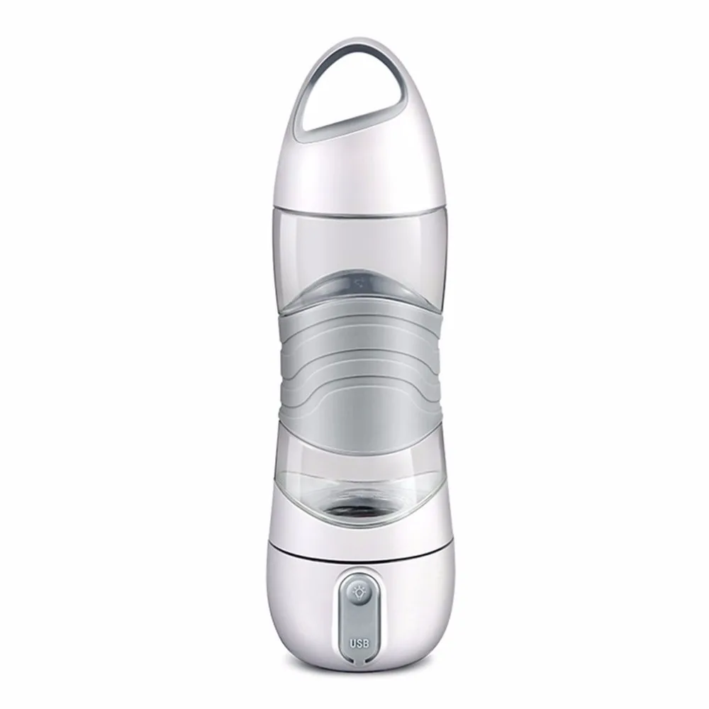 400 мл многофункциональная умная спортивная чашка с распылителем, портативная бутылка для воды, красивая чашка с SOD светодиодный светильник для пеших прогулок и питья - Цвет: Gray