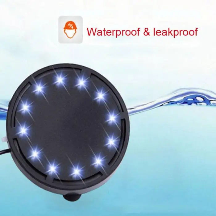 12 Светодиодный погружной пузырьковый свет воздушный камень для аквариума насос для аквариума занавес- M25
