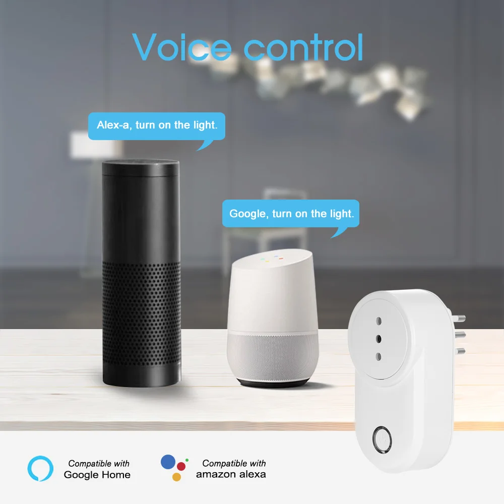 Разъем питания Голосовое управление Совместимо с Amazon Echo для Tmall Elf Google Home IFTTT Функция синхронизации дистанционное управление умная розетка