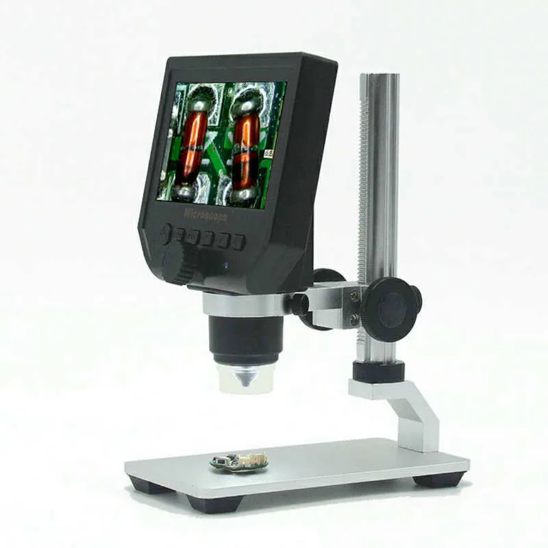 

Digital Microscope 4.3" LCD Electronic HD Video Microscopes Portable 600X 3.6MP USB Endoscope Magnifier Camera Alloy Stent