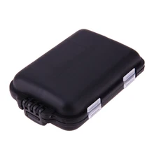 Мини коробка для ловли нахлыстом, 10 отсеков, коробка для рыболовных снастей, двухсторонняя приманка, ложка, крючок, приманка, водонепроницаемые крючки, приманки, приманки, инструменты