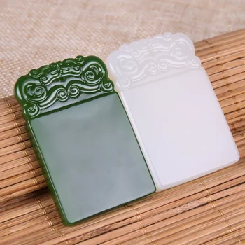 

Outside Mongolian material new jade,safe no matter jade pendant hanging card op11#