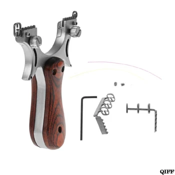 

Drop Ship Slingshot Powerful Wooden Handle Catapult Hunting Outdoors Shooting Without Band May30