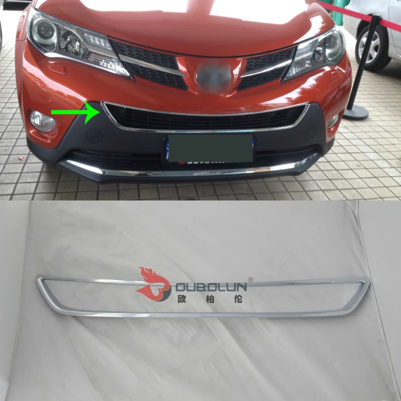 OUBOLUN ABS exterior car parts Car body kits front grill trim cover For toyota 2014 RAV4 OUBOLUN ABS exterior car parts Car body kits front grill trim cover For toyota 2014 RAV4