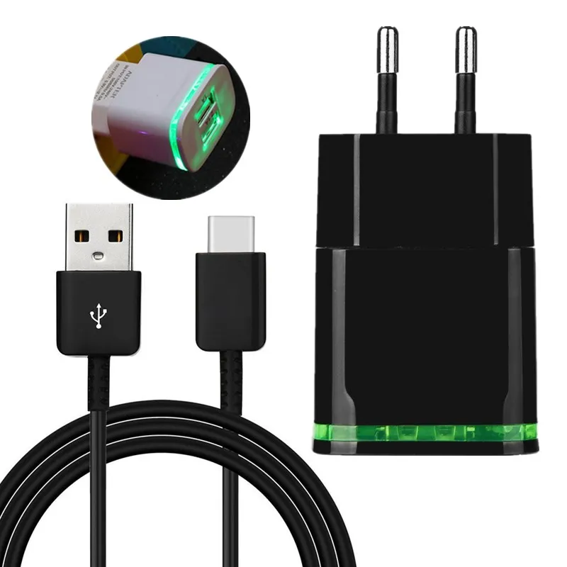 USB зарядное устройство для iPhone 8 plus 7 Huawei Android 5V 2.1A 2 порта Универсальный