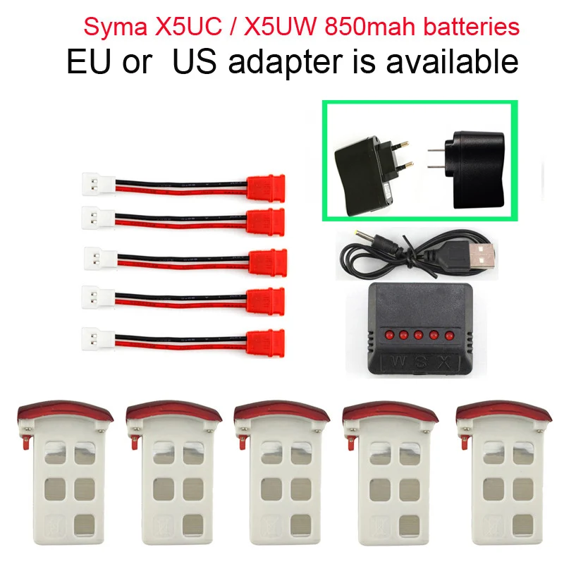 Original Syma X5UC X5UW USB Charger Cable RC Quadcopter Spare Parts Battery 