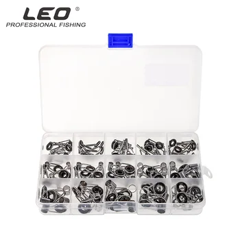 

75PCS Leo Fishing Rod Guide Set Rings 27830-75 Strong Line Fishing Rod Guide Ring Repair Kit Carp Pesca Fishing Accessories