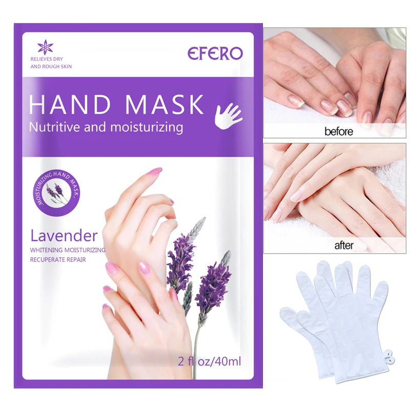 

EFERO Hand Mask Exfoliating Hands Peeling Masks Nourish Moisture Whitening Cream Hands Gloves Scrub Remove Dead Skin Care 1Pair