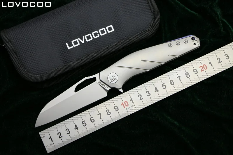 Складной нож LOVOCOO apology MRBS S35VN с титановой ручкой для охоты кемпинга выживания