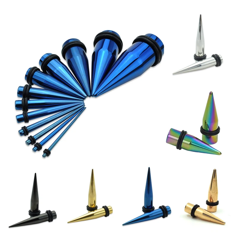 Colora Ear Expander Piercing 1 Pair Stainless Steel Taper Ear Plug