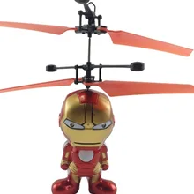 Супергерой RC мини-Дрон светодиодный linght Fly мигающий Вертолет ручное управление радиоуправляемые игрушки индукционный Дрон вертолет Квадрокоптер подарок для мальчика