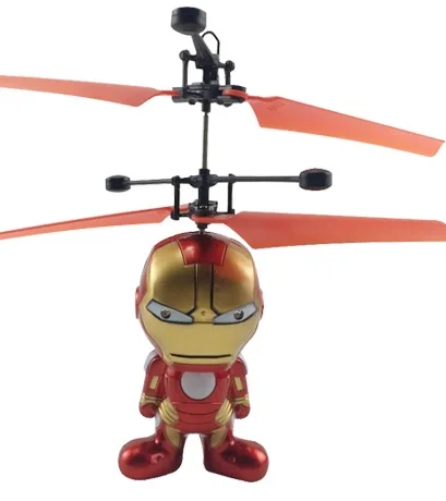 

Superhero RC mini drone LED linght Fly Flashing helicopter Hand Control RC Toys Minion induction dron Helicopter Quadcopter gift