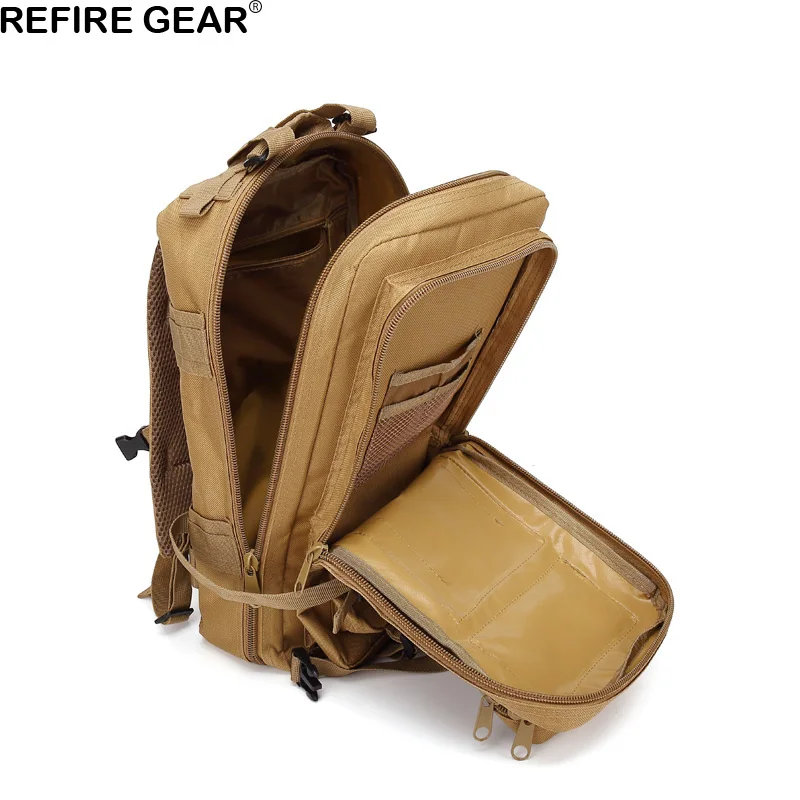 Мужской Камуфляжный тактический рюкзак Refire Gear зеленая армейская походная сумка