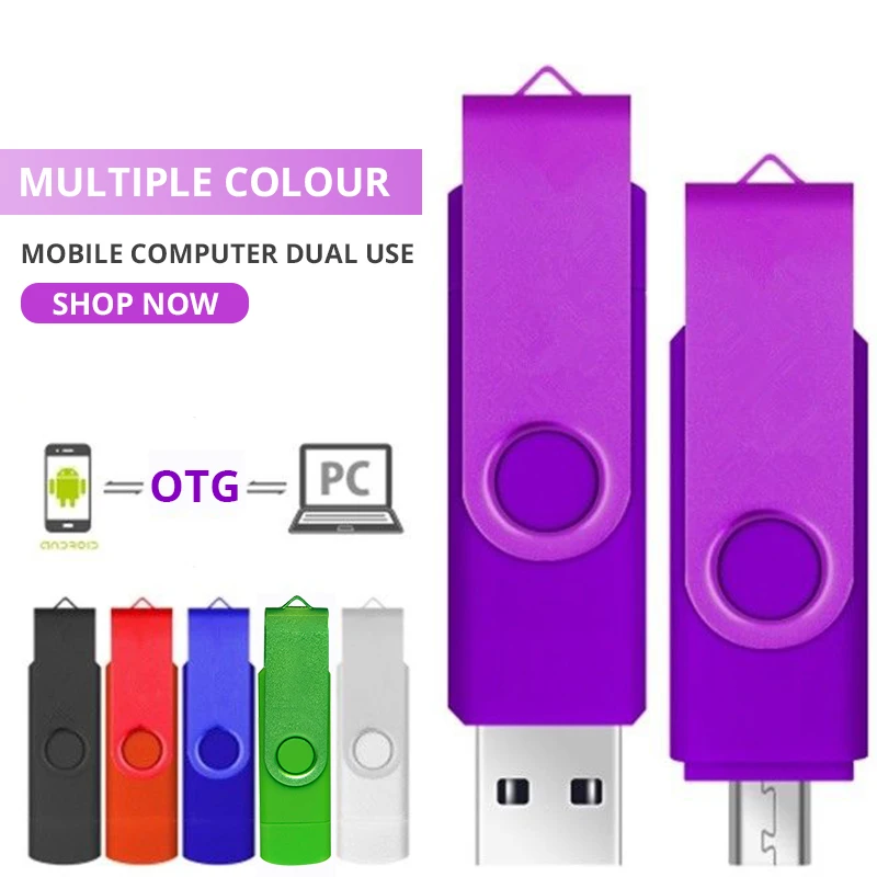 

High Speed USB Flash Drive Cle USB2.0 Stick 16GB 8GB OTG Pen Drive For Smart Phone Pendrive 32GB 64GB 128GB Storage Devices Gift
