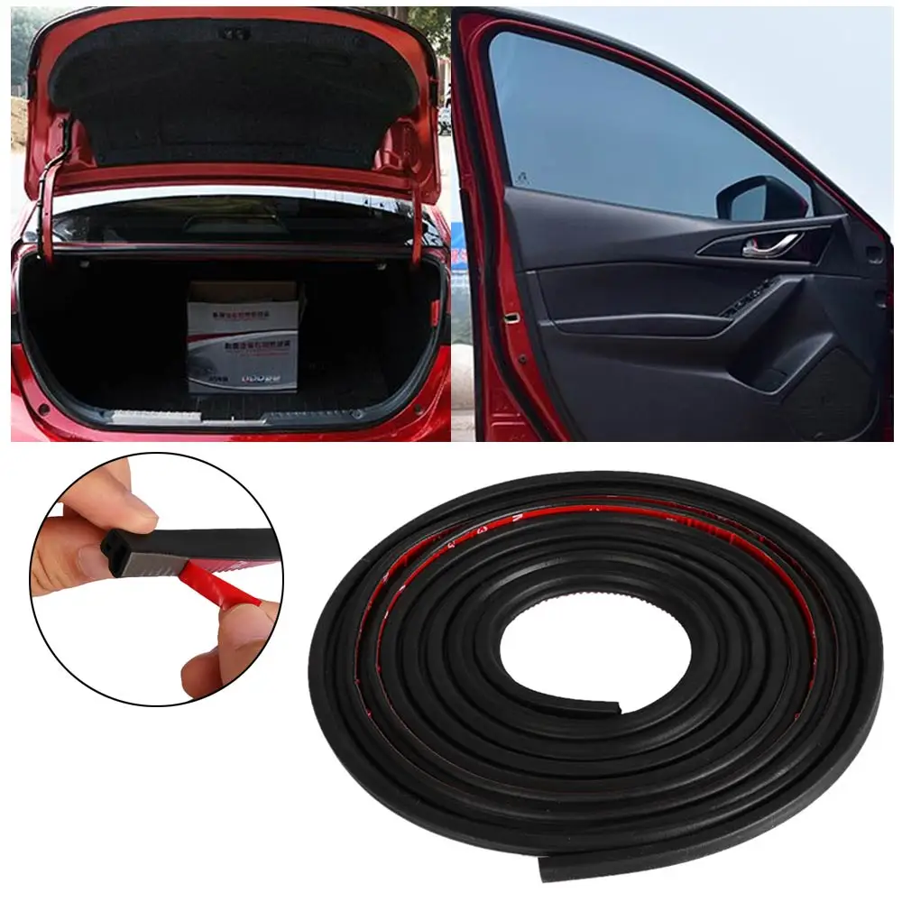 Trim L Shape Rubber Seal Strip Weatherstrip For Car SUV Hood Trunk Door Window