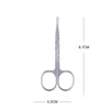 Professional 2PCS Stainless Steel Nail Scissors Manicure Scissors Eyebrow Nose Hair Nail Art Cuticle Curved Scissors Makeup Tool 6