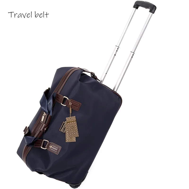 

Travel Belt Men fold Travel Bags Spinner Women Business High capacity Suitcase Wheels 18 inch Carry On Rolling luggage