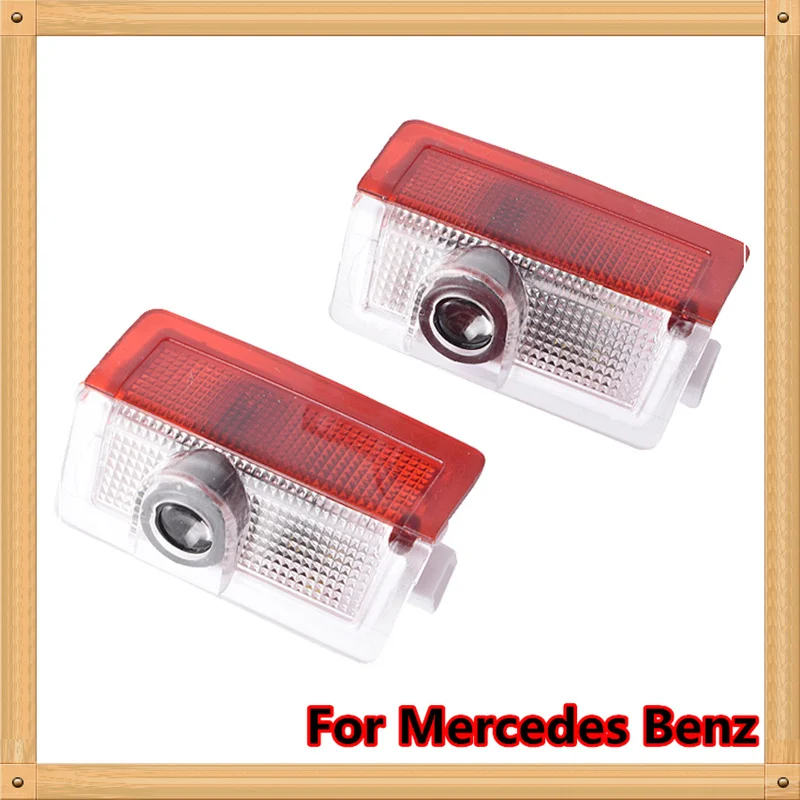 2 قطعة لمرسيدس بنز الفئة E W212 W166 Led باب السيارة شعار جهاز عرض ليزر ضوء شعار شبح الظل ملحقات المصابيح